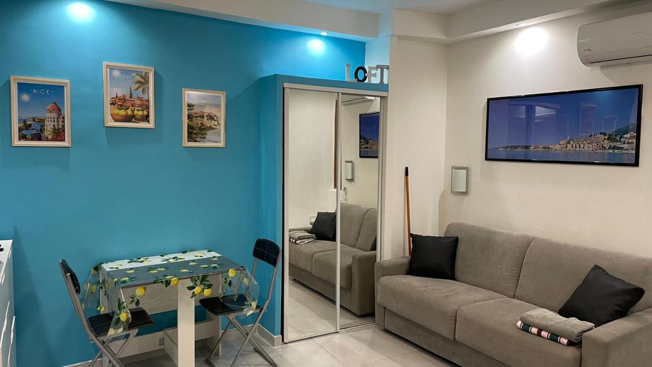 Studio Rue Pietonne Proche Plage Menton Exterior foto